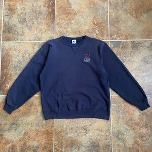 Vintage Olympics Champion Navy Blue Crewneck Sweater